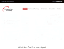 Tablet Screenshot of dynamiccarepharmacy.com